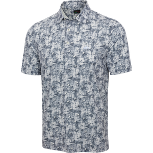 Men's Ventilated Golf Flag Polo - Black