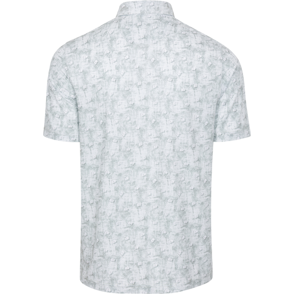 Men's Ventilated Golf Flag Polo - Gravel