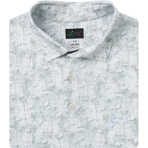 Men's Ventilated Golf Flag Polo - Gravel