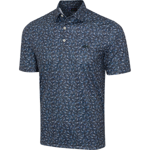 Men's ML75 Shark Frenzy Golf Polo - Black