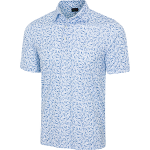 Men's ML75 Shark Frenzy Golf Polo - White