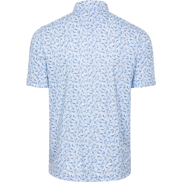 Men's ML75 Shark Frenzy Golf Polo - White