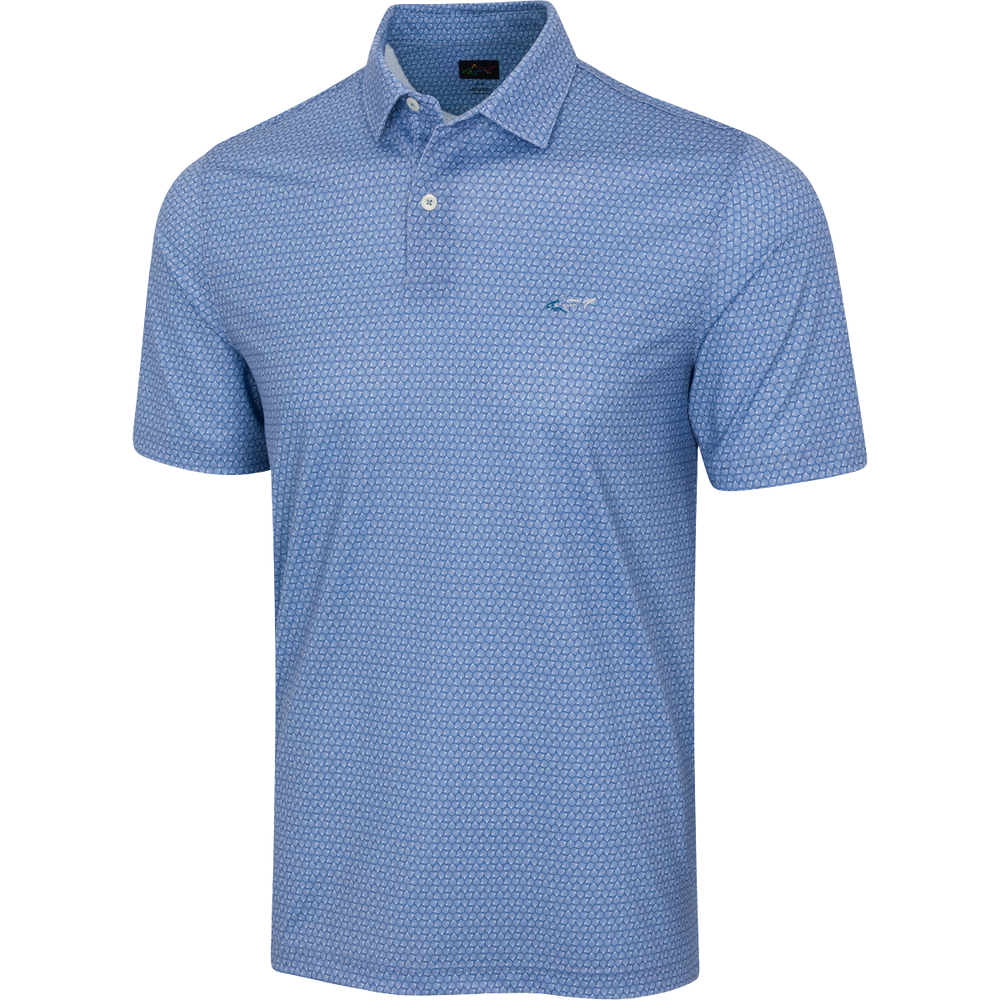 Men's ML75 Hexagonal Ray Golf Polo - Colony Blue