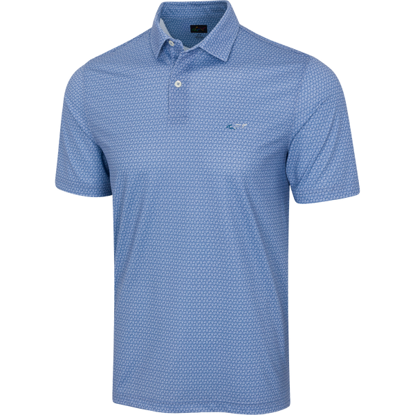 Men's ML75 Hexagonal Ray Golf Polo - Colony Blue