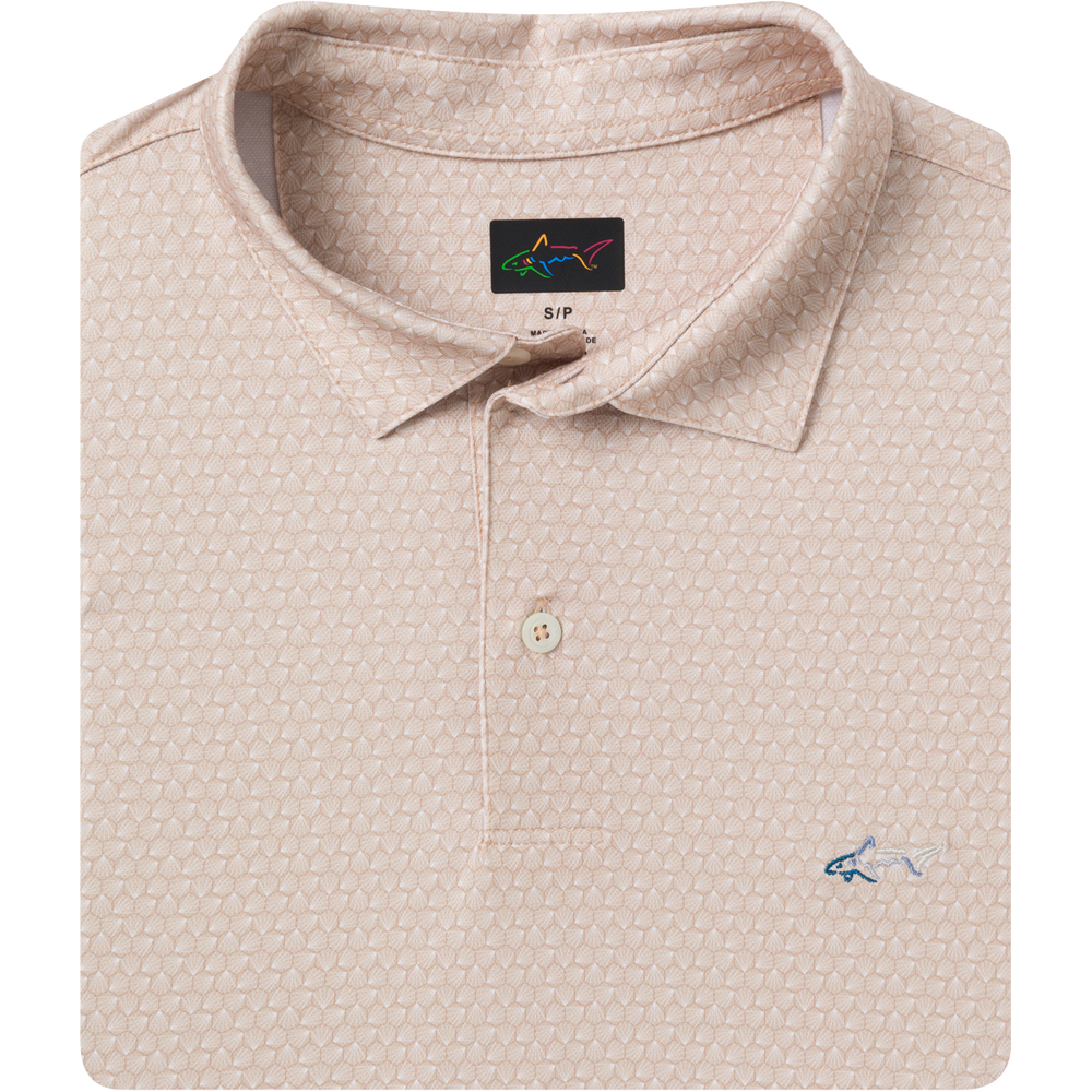 Men's ML75 Hexagonal Ray Golf Polo - Warm Sand