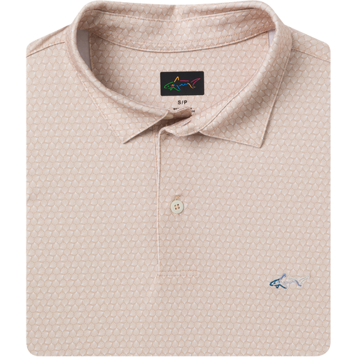 Men's ML75 Hexagonal Ray Golf Polo - Warm Sand