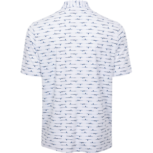 Men's ML75 Golf Iron Printed Polo - White