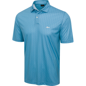 Men's ML75 Boxed Printed Golf Polo - Teal Breeze