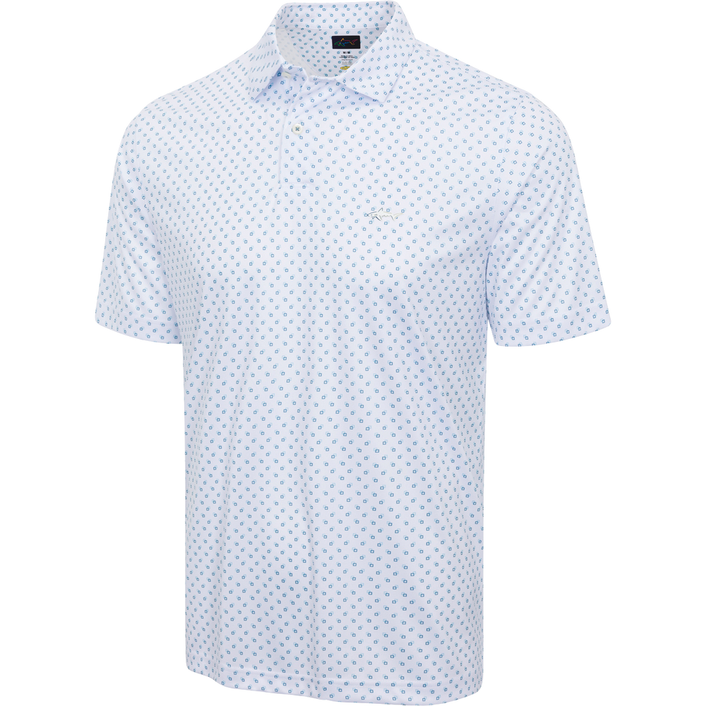 Men's ML75 Boxed Printed Golf Polo - White