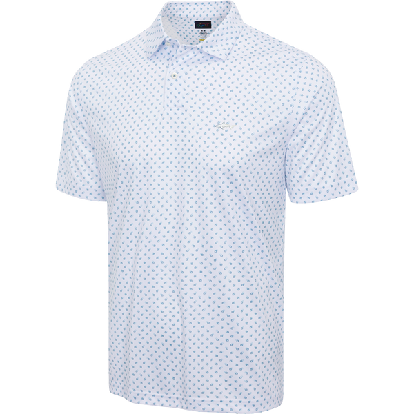 Men's ML75 Boxed Printed Golf Polo - White