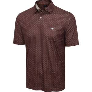 Men's ML75 Boxed Printed Golf Polo - Walnut