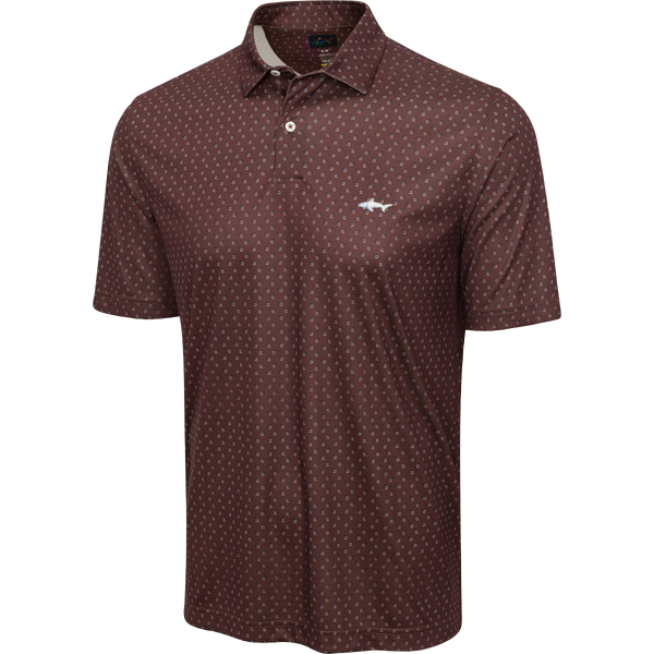 Men's ML75 Boxed Printed Golf Polo - Walnut