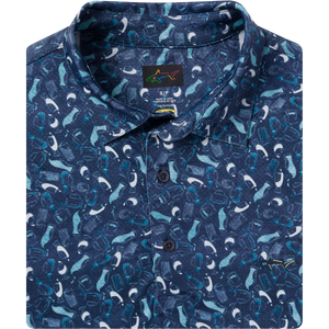 ML75 K317 Splash Golf Polo - Navy