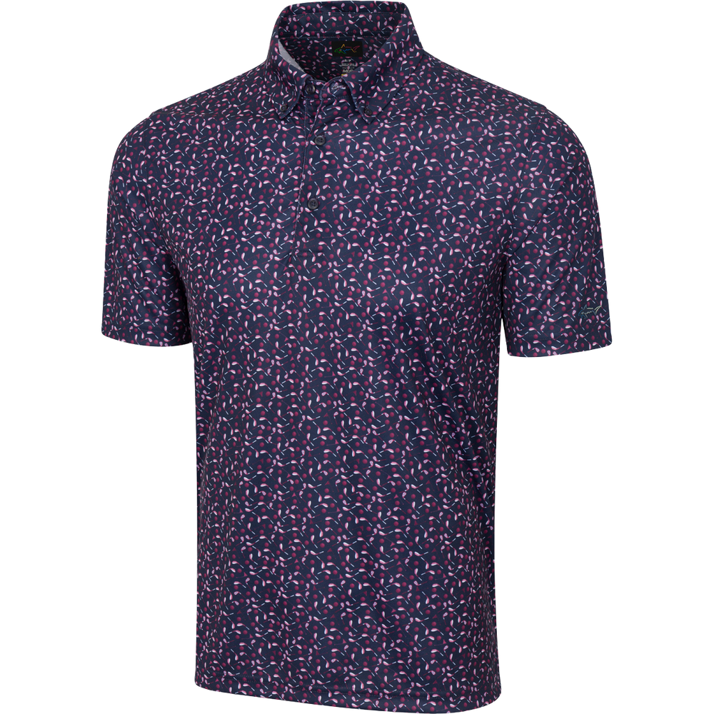 ML75 Clubs Button-Down Collar Polo - Navy