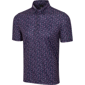 ML75 Clubs Button-Down Collar Polo - Navy
