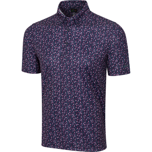 ML75 Clubs Button-Down Collar Polo - Navy