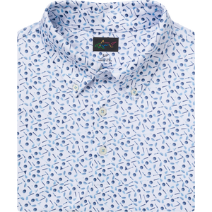 ML75 Clubs Button-Down Collar Polo - White