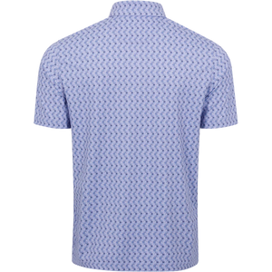 Men's Irons Button-Down Collar Golf Polo - Violet Dusk