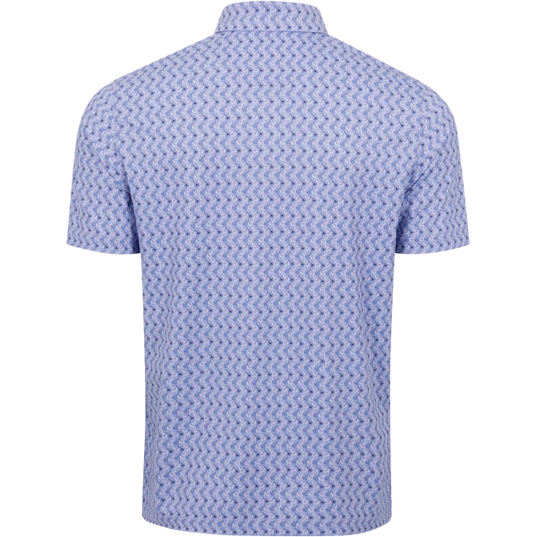 Men's Irons Button-Down Collar Golf Polo - Violet Dusk