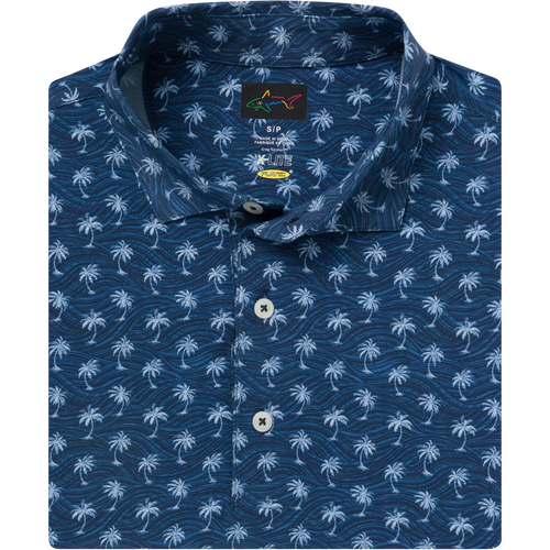 Men's Breezy Palm Golf Polo - Navy