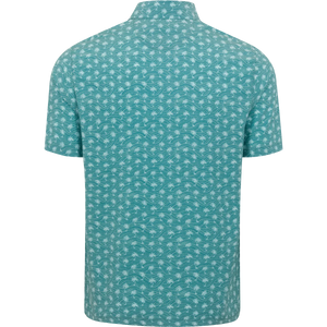 Men's Breezy Palm Golf Polo - Sagebrush Green
