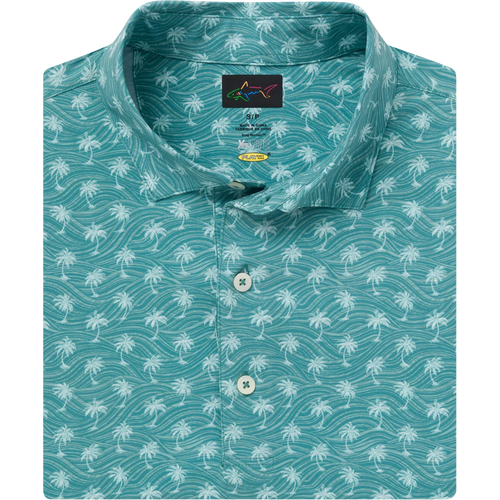 Men's Breezy Palm Golf Polo - Sagebrush Green