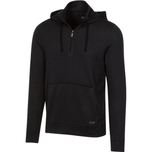 Lab Quarter Zip Golf Hoodie - Black Htr