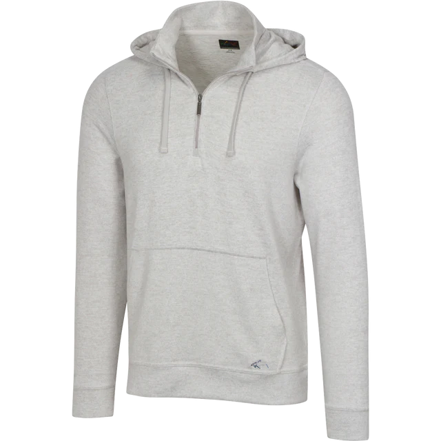 Lab Quarter Zip Golf Hoodie - Shark Grey Htr