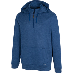 Lab Quarter Zip Golf Hoodie - Fog Blue Htr