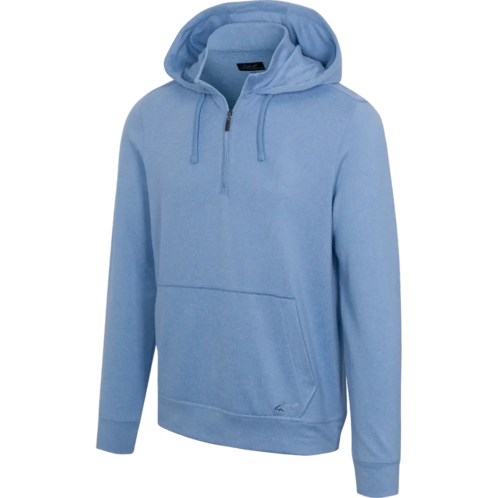 Lab Quarter Zip Golf Hoodie - Blue Stone