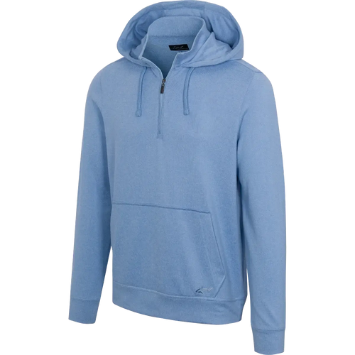 Lab Quarter Zip Golf Hoodie - Blue Stone