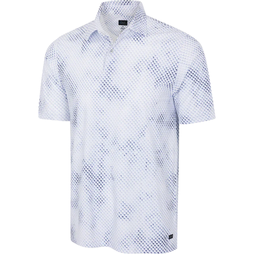Digital Fin Ultra-Stretch Polo - White/Trpc Navy