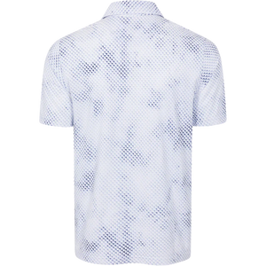 Digital Fin Ultra-Stretch Polo - White/Trpc Navy