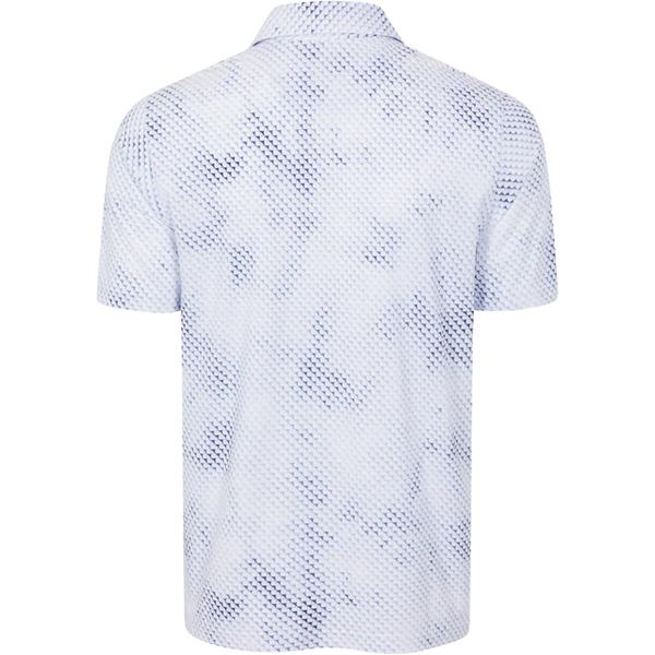 Digital Fin Ultra-Stretch Polo - White/Trpc Navy