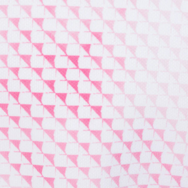 Digital Fin Ultra-Stretch Polo - White/Pink