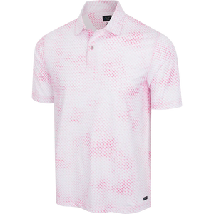 Digital Fin Ultra-Stretch Polo - White/Pink
