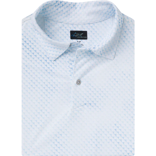 Digital Fin Ultra-Stretch Polo - Cloud