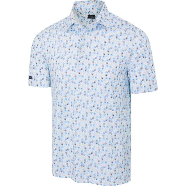 ML75 White Tee-Time Stretch Polo