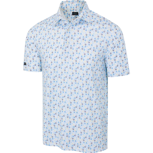 ML75 White Tee-Time Stretch Polo