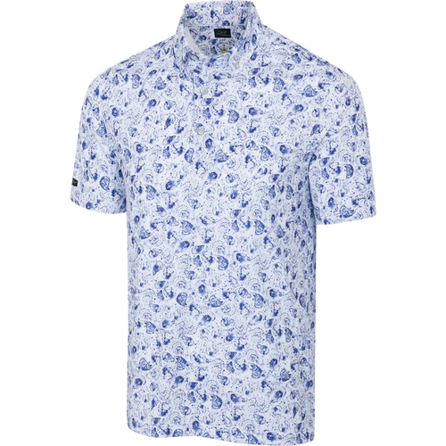 Men's Splash Printed Golf Polo T-Shirt