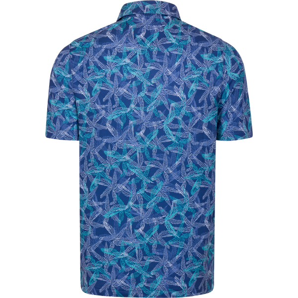 Men's Tropical Navy Golf Polo