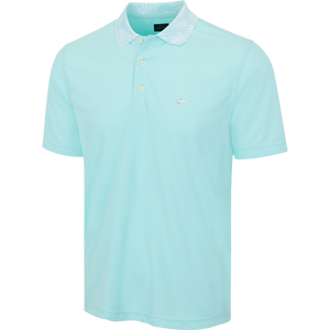 Men's Bohemian Breeze Pique Golf Polo - Misty Turquoise