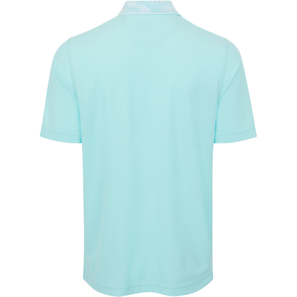 Men's Bohemian Breeze Pique Golf Polo - Misty Turquoise