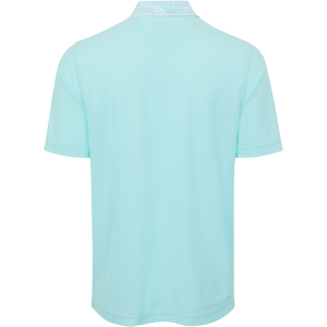 Men's Bohemian Breeze Pique Golf Polo - Misty Turquoise