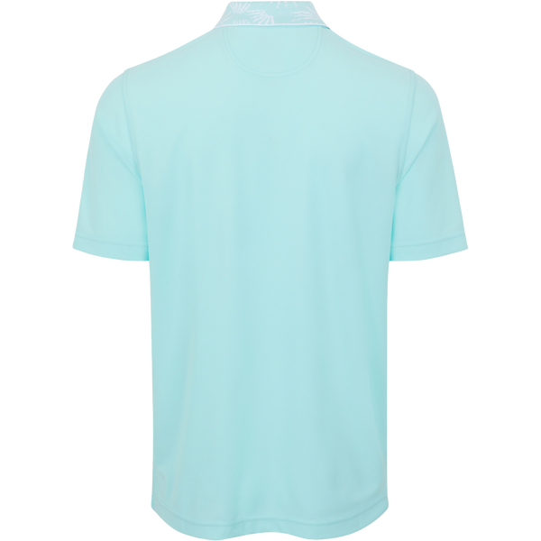 Men's Bohemian Breeze Pique Golf Polo - Misty Turquoise