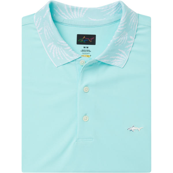 Men's Bohemian Breeze Pique Golf Polo - Misty Turquoise