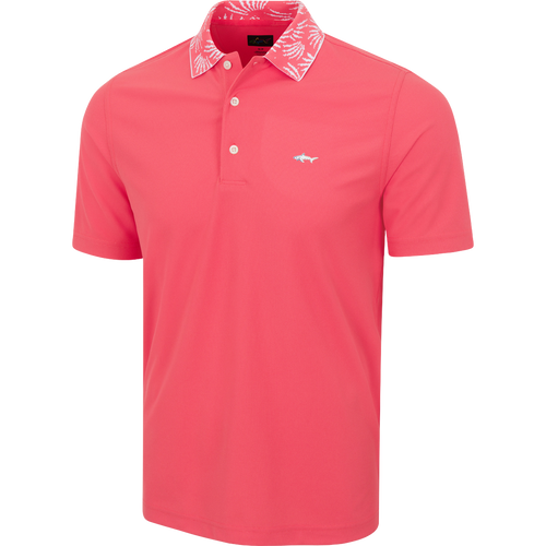 Men's Bohemian Breeze Pique Golf Polo - Spiced Coral