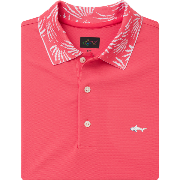 Men's Bohemian Breeze Pique Golf Polo - Spiced Coral
