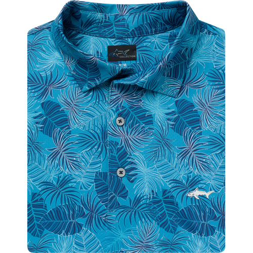 ML75 Palm Leaf Canopy Mesh Polo