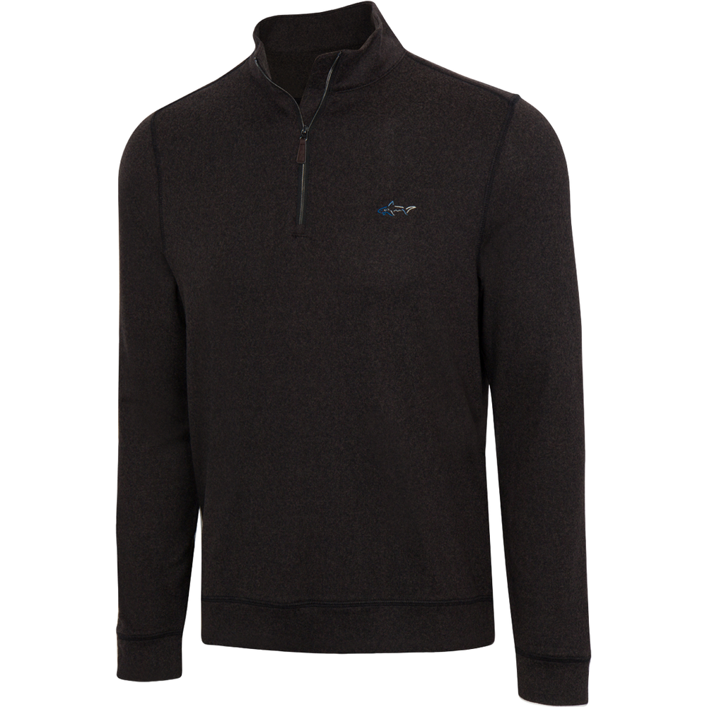 Cozy Shark Quarter Zip - Black Heather